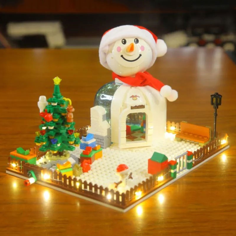 SEMBO 601156 Christmas Snowman House 3