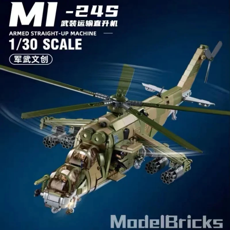 SLUBAN M38 B1137 MI 24S Armed Transport Helicopter 3
