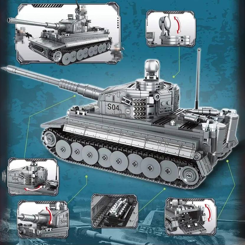 LWCK 90023 Flourishing Age Strengthen The Army Panzerkampfwagen Tiger Ausfuhrung E 3