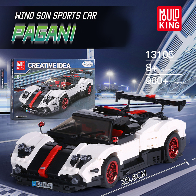 Mould King 13105 Pagani Zonda Cinque Roadster Racers 1