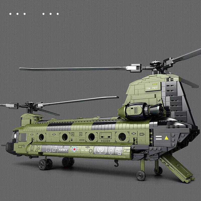 Reobrix 33031 CH 47 Heavy Multi Functional Transport Helicopter 4