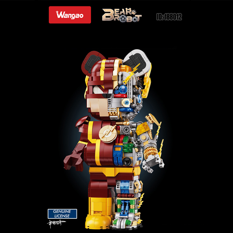 WANGAO 188012 The Flash Bear Robot Super Hero 1