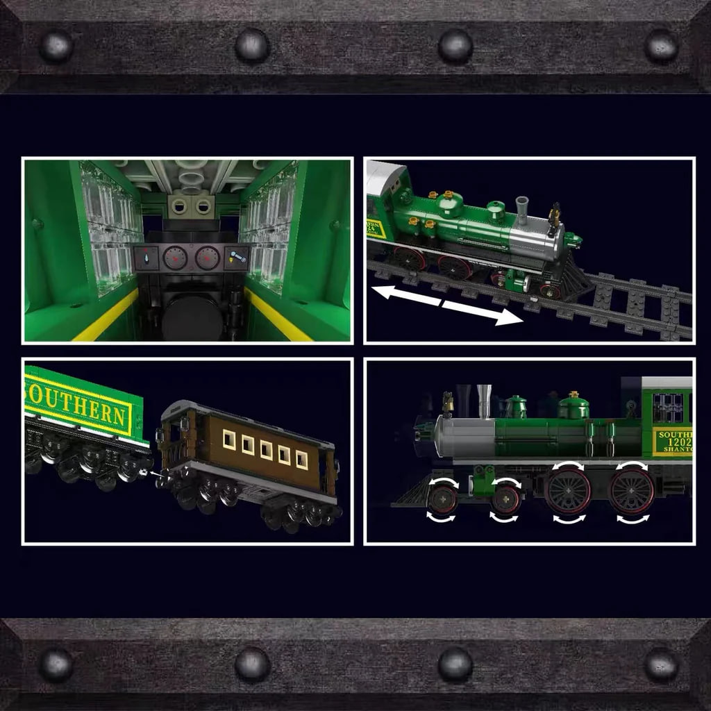 Mould King 12024 4 4 0 Steam Locomotive 4