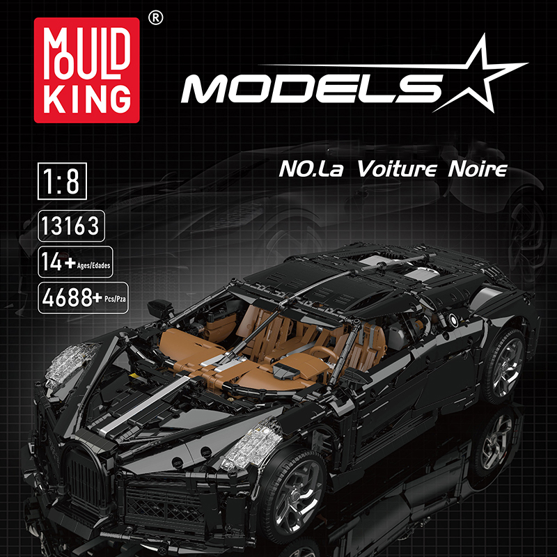 Mould King 13163 Bugatti La Voiture Noire With Motor 1