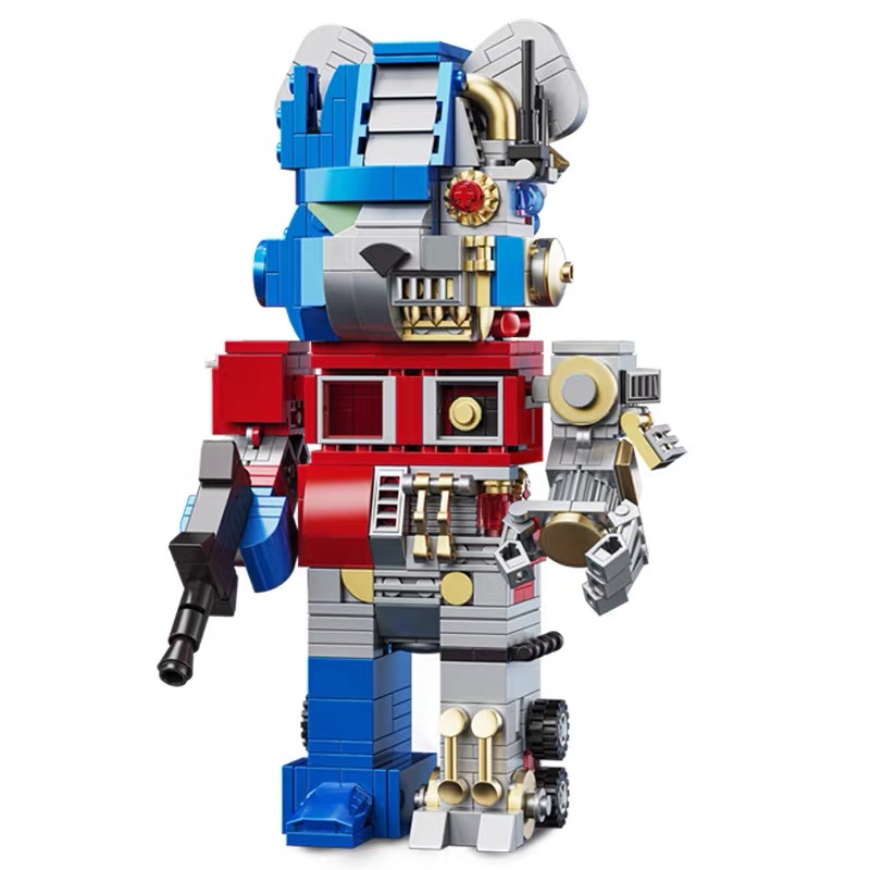 Wangao 288001 Optimus Prime Semi Mechanical Bear Brick 2