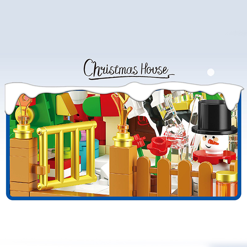 ZHEGAO 662023 Gift Box Christmas House 3