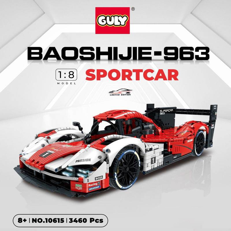 GULY 10615 Porsche 963 Sport Car With Motor 1