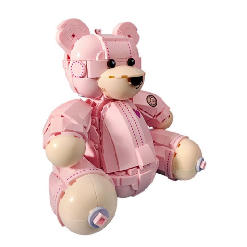 JAKI JK8135 Teddy Pink Bear Pink Roses 1