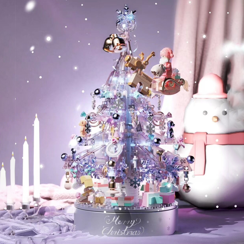 MANGE 9188 Crystal Christmas Tree Music Box 1