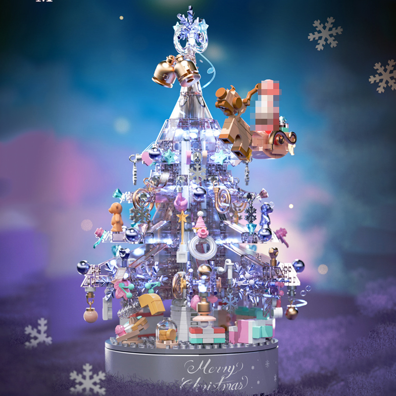 MANGE 9188 Crystal Christmas Tree Music Box 3