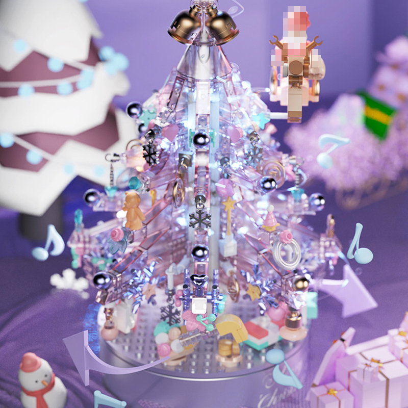 MANGE 9188 Crystal Christmas Tree Music Box 4