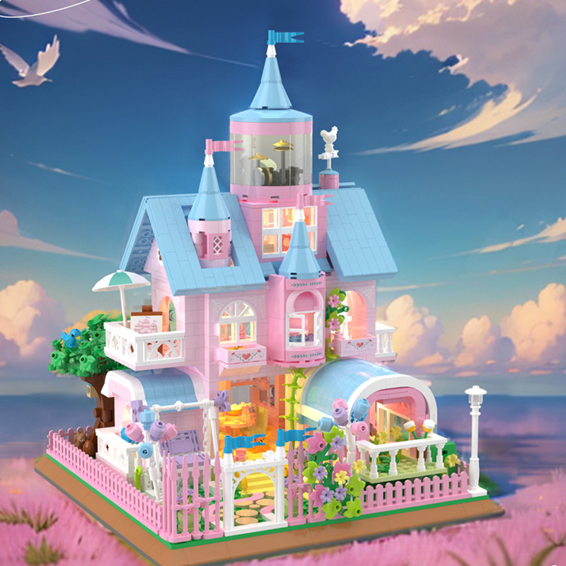 ZHEGAO 613002 Pink Castle 3
