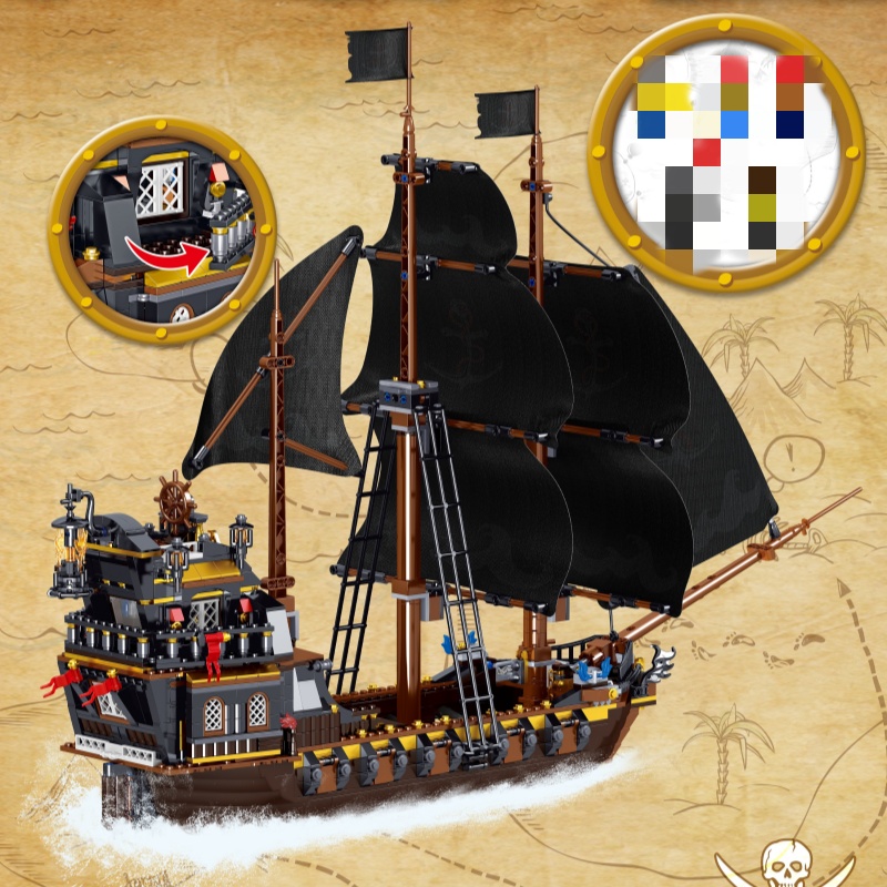 ZHEGAO 982001 982006 Pirate ship 8
