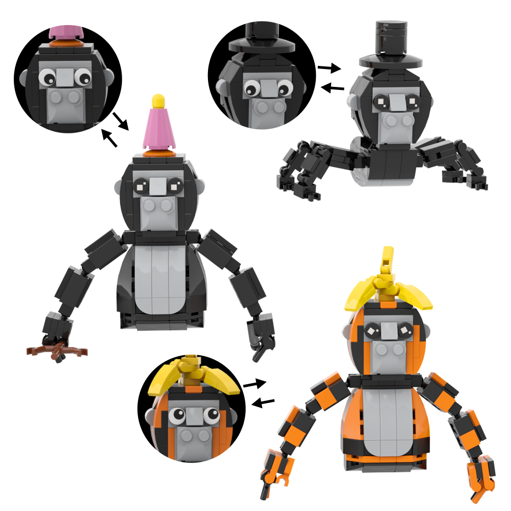 Movies and Games MOCBRICKLAND 89088 Gorilla Tag 3 - LEPIN