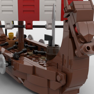 lightake the viking longship moc 1